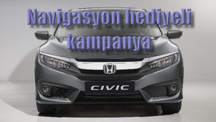 Honda’dan navigasyon hediyeli kampanya!