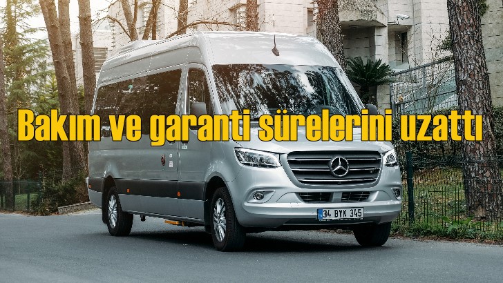 Mercedes ticari araçlarda bakım ve garantiyi uzattı